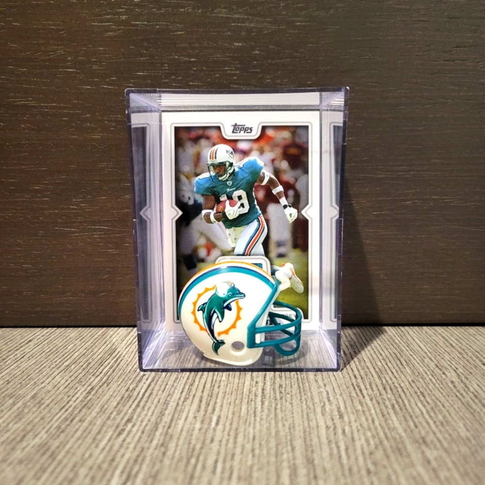 Miami Dolphins Ted Ginn Jr Mini Helmet Football Sports Box